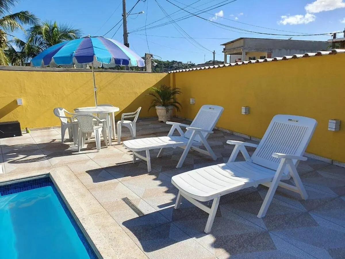 Casa de Férias Casa Amarela - Linda casa familiar com piscina na Reserva do Peró em Cabo Frio Vila