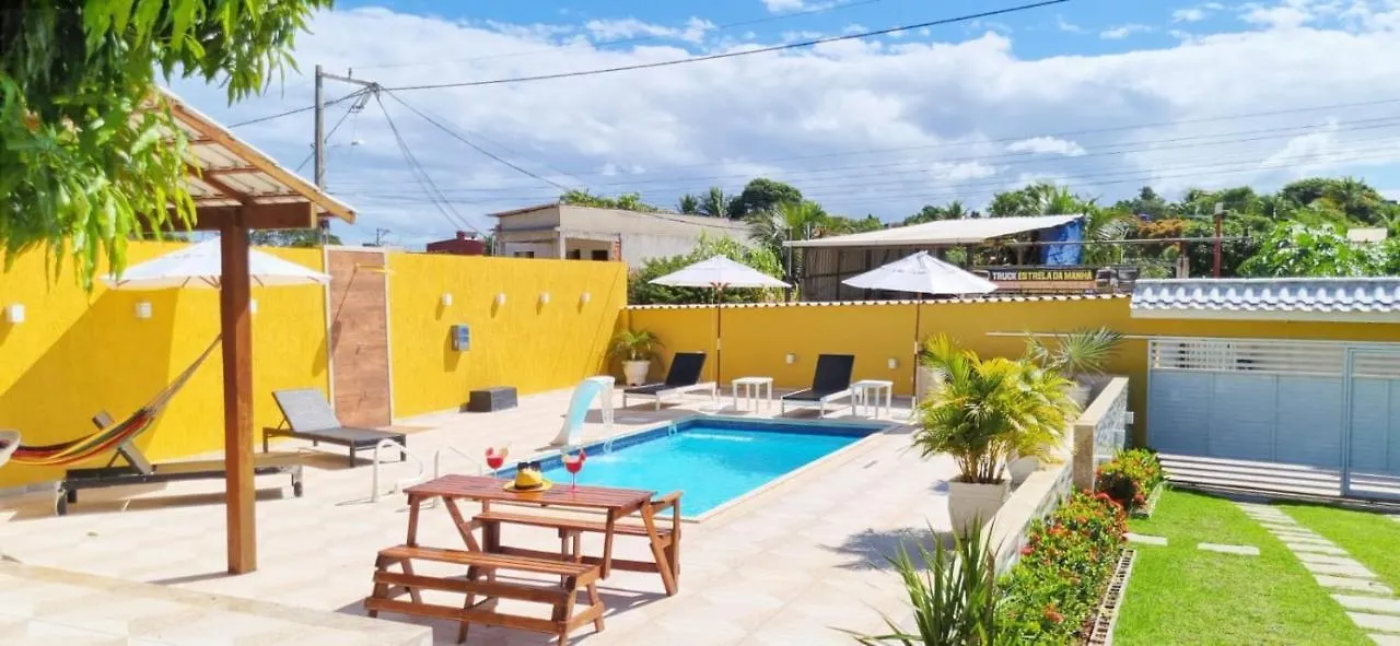 Casa de Férias Casa Amarela - Linda casa familiar com piscina na Reserva do Peró em Cabo Frio Vila Brasil